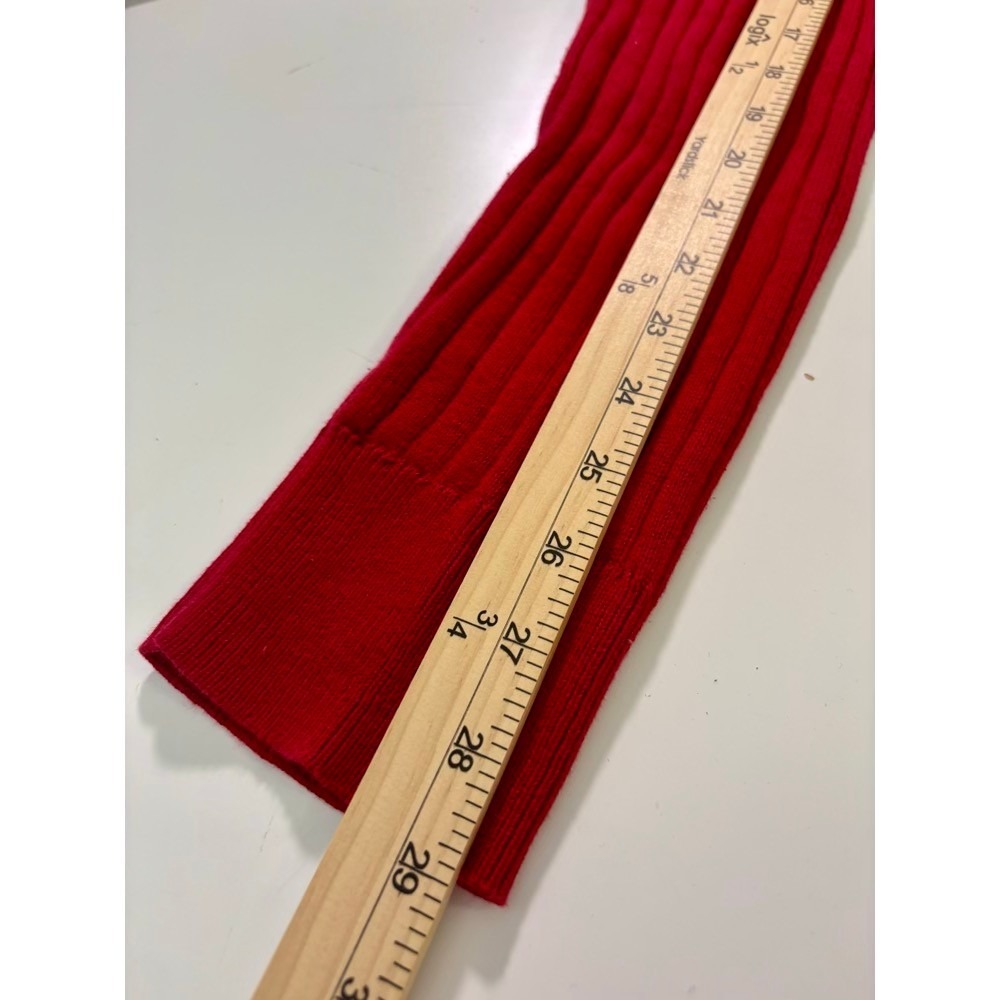 Eddie Bauer Full Zip Sweater Womens XXL Red Vintage Ribbed Cotton Preppy 90s - Picture 13 of 14